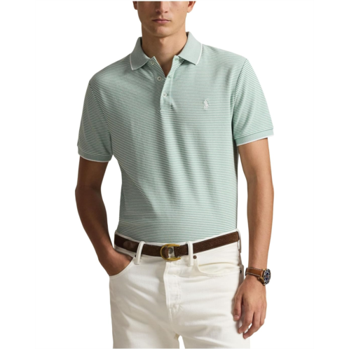 Mens Polo Ralph Lauren Custom Slim Striped Stretch Mesh Polo
