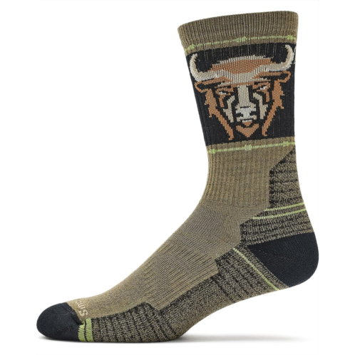 Mens Smartwool Hike Light Cushion Bison Crew Socks
