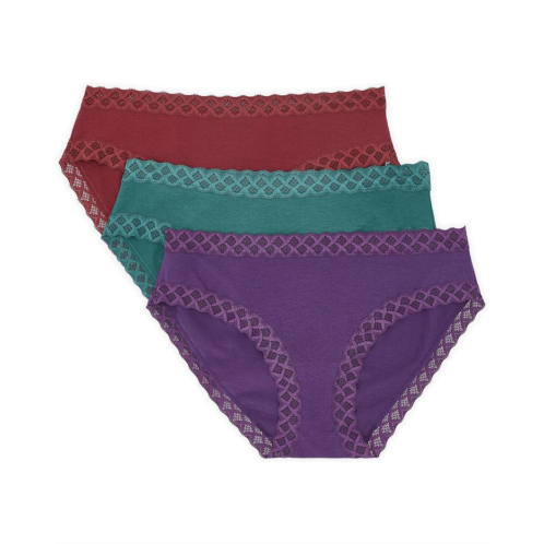 Womens Natori Bliss Girl Brief 3-Pack Panties