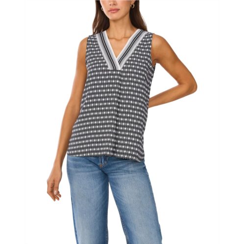 Vince Camuto V Neck Sleeveless Blouse