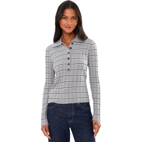 Womens Blank NYC Second Date Polo Knit Sweater