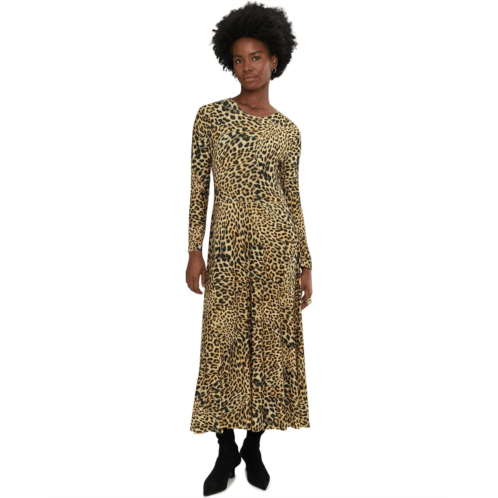 Norma Kamali Long Sleeve Flared Dress
