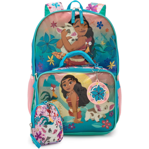 BIOWORLD Kids Moana Tropica Kids Five-Piece School Backpack