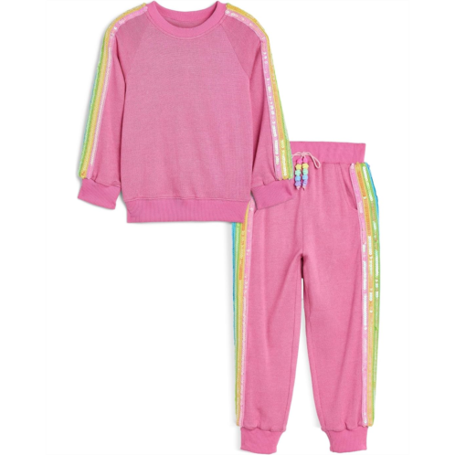 Lola and The Boys Pink Rainbow Sequin Set (Toddler/Little Kid/Big Kid)