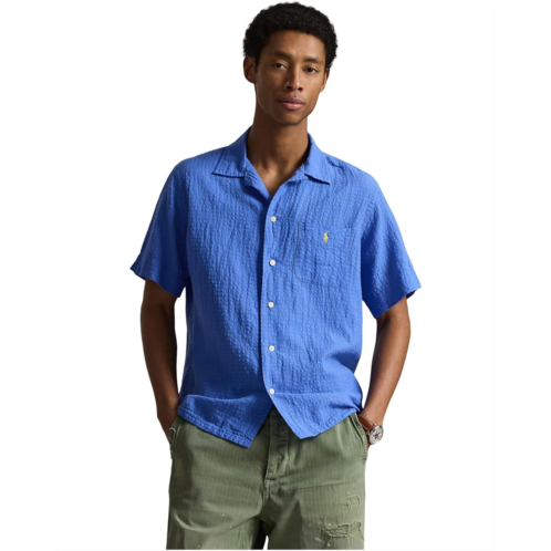 Mens Polo Ralph Lauren Classic Fit Linen-Blend Seersucker Shirt