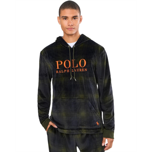 Mens Polo Ralph Lauren Plush Velour Long Sleeve Hoodie