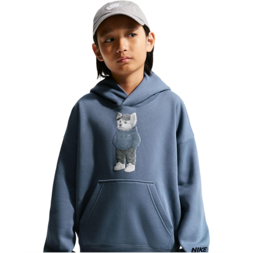Kids Nike Kids Sportswear Club Fleece Oversized Hoodie Warmup Pup (Little Kid/Big Kid)