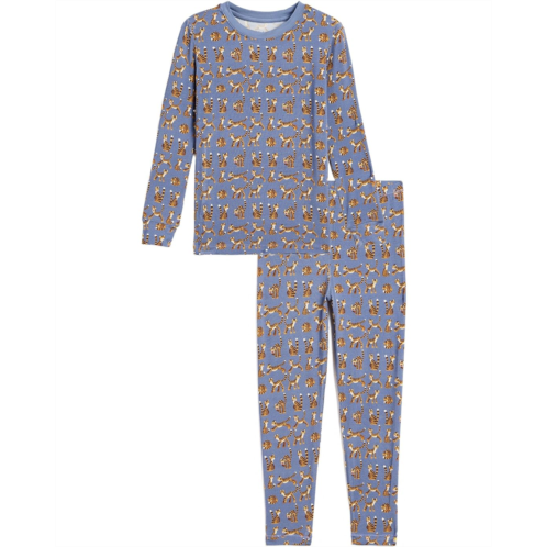 Kickee Pants Kids Print Long Sleeve Pajama Set (Toddler/Little Kids/Big Kids)
