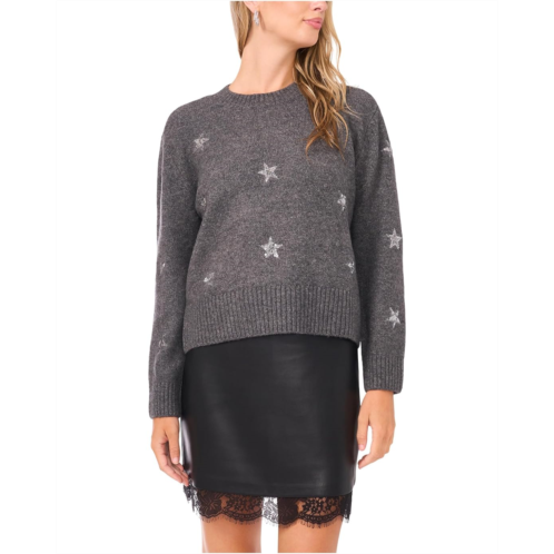 Womens Vince Camuto Crew Neck With Embellishment