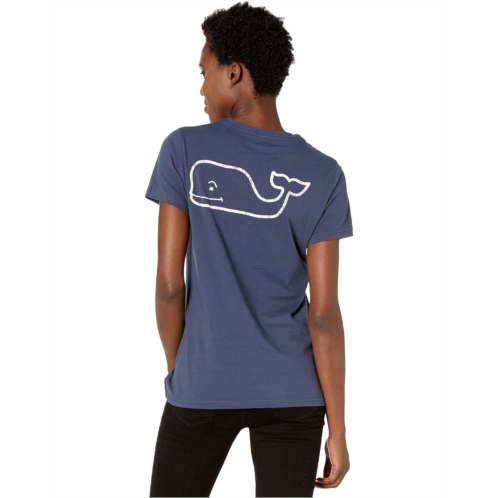 Womens Vineyard Vines Short Sleeve Whale Pocket Tee