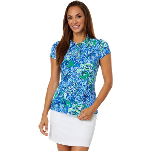 Lilly Pulitzer Frida Scallop Polo Upf 50