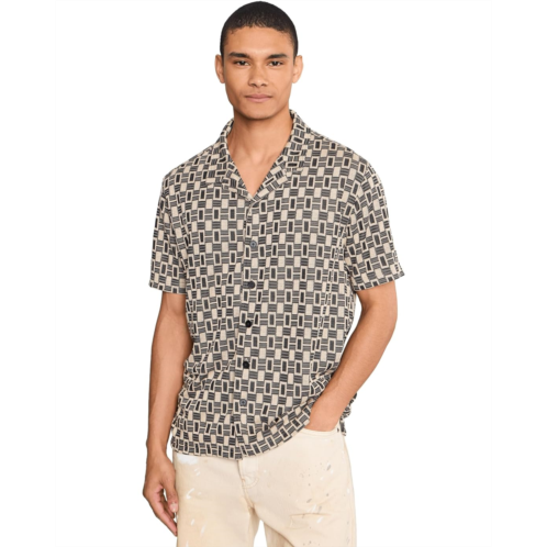 Mens John Varvatos Sanford Camp Collar