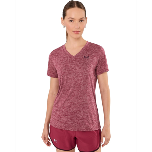 Womens Under Armour Tech Short Sleeve V-Neck Twist