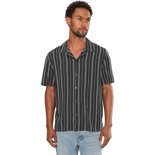 Mens John Varvatos Dan Short Sleeve Camp Collar Shirt W792f26