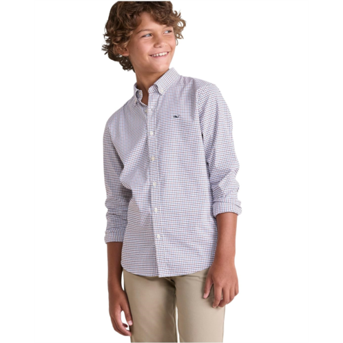 Vineyard Vines Kids Wauwinet Tattersall Performance Cotton Shirt (Toddler/Little Kid/Big Kid)