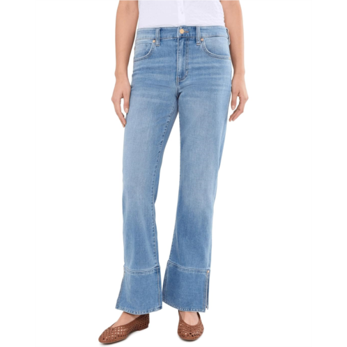 Liverpool Los Angeles 30 Mid-Rise Kennedy Straight Jeans with Cuff and Slit