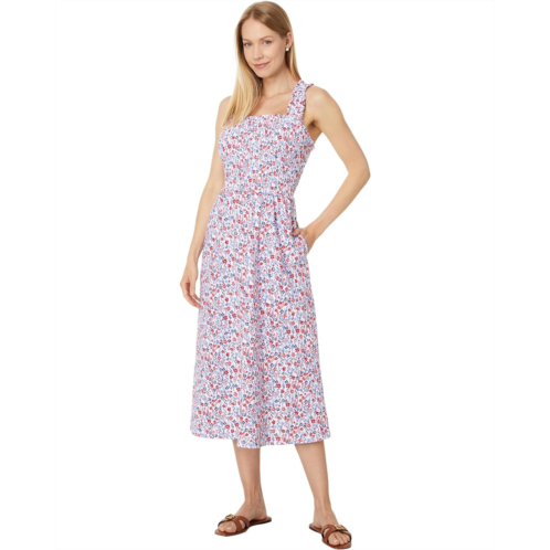 Tommy Hilfiger Floral Smocked Midi Dress