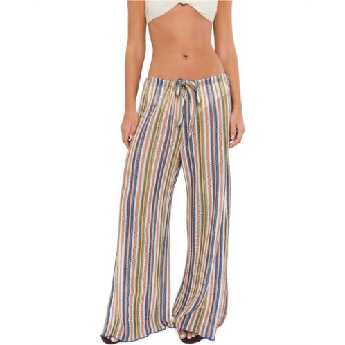 Womens BECCA Seaside Crochet Split Leg Pants