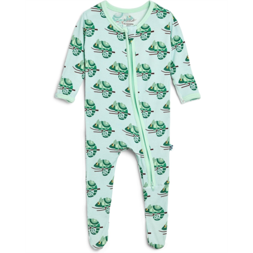 Kickee Pants Kids Print Footie w/ Two-way Zipper (Infant)