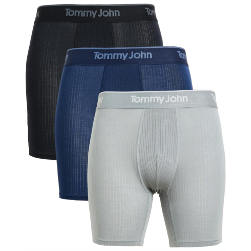 Mens Tommy John Luxe Rib 6 Boxer Briefs 3-Pack