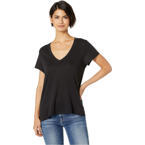 Womens Splendid Kate Short Sleeve Modal Jersey V-Neck Tee