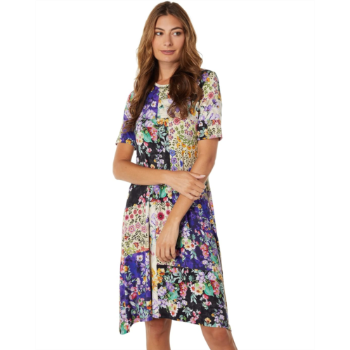 Johnny Was Sky Flower Swing Dress