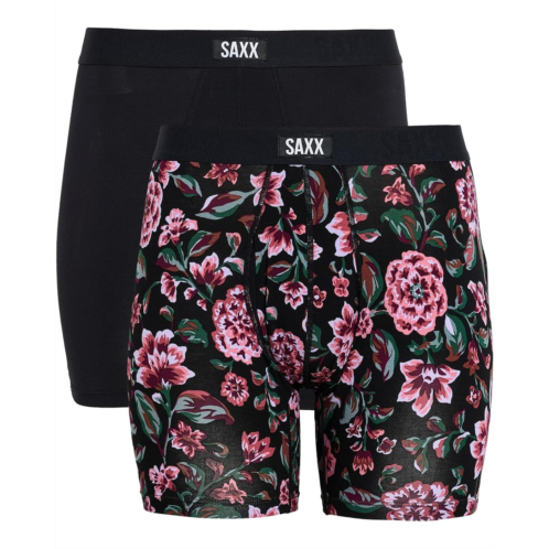 Mens SAXX UNDERWEAR Vibe Xtra Soft Comfort Boxer Briefs Fly 2-Pack