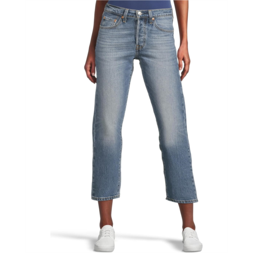 Womens Levis Premium 501 Crop