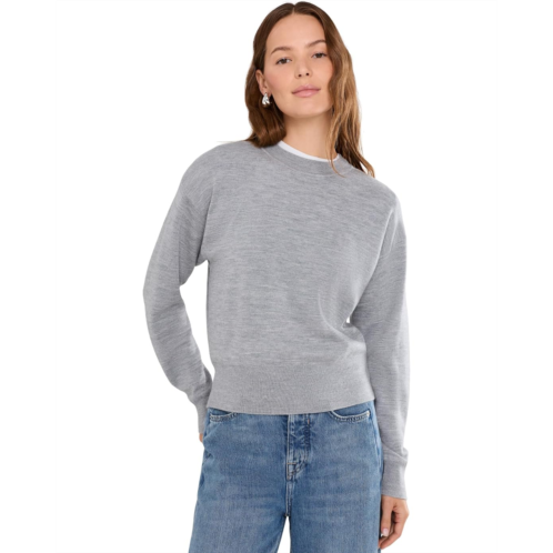Womens Madewell Relaxed Crewneck Sweater in Merino-Silk Blend