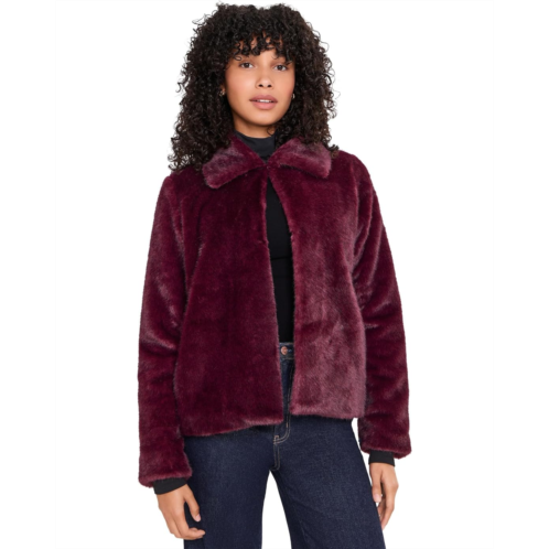 Womens Liverpool Los Angeles Collared Faux Fur Jacket