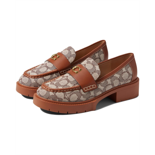 COACH Leah Textured Jacquard Loafer