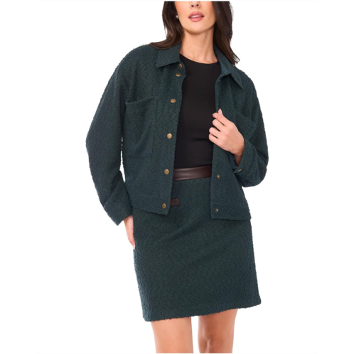 Womens Vince Camuto Wide Sleeve Cropped Crew Neck Jacket