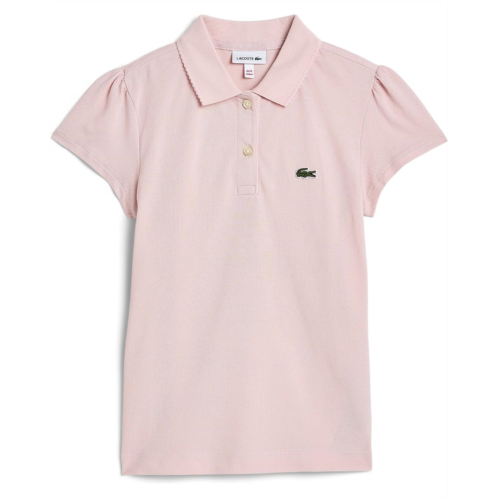 Girls Lacoste Kids Scallop Collar Polo (Big Kid)
