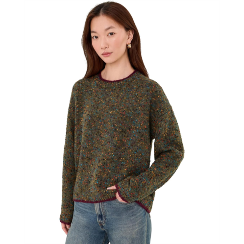 Womens Michael Stars Remi Cropped Relaxed Pullover