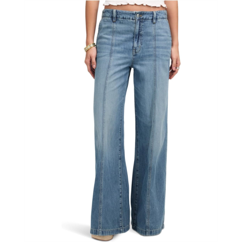 Madewell Wide Sweep Trouser with Seam in Robertson Wash