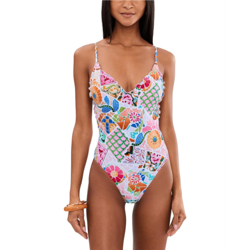 Womens Seafolly BeachBoheme V-Neck One-Piece