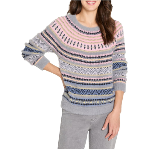 Womens NICZOE Petite Cozy Fairisle Sweater