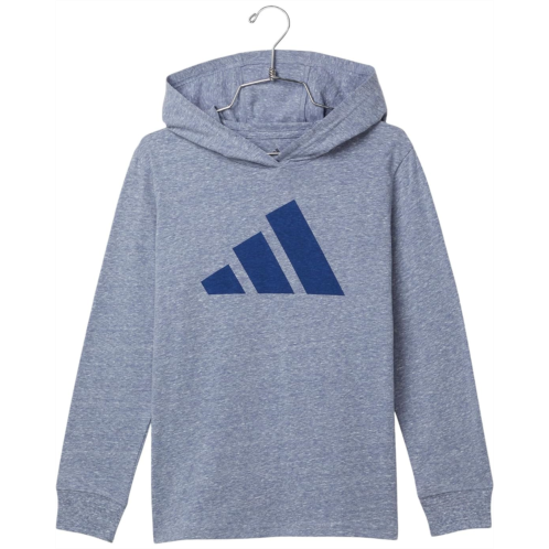 Adidas Kids Snow Heather Hooded Tee (Big Kid)