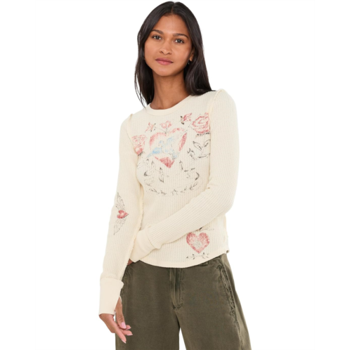 Womens Free People We The Free Lucky Locket Tee
