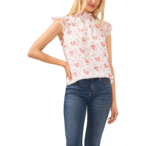 CeCe Elastic Neck Blouse