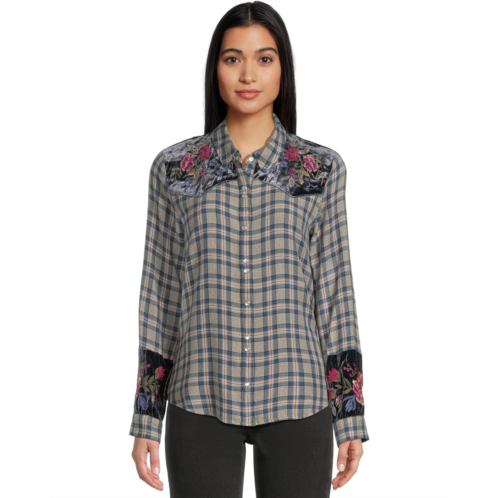 Johnny Was Puff Sleeve Western Shirt - Sassiba