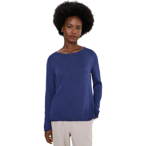 Eileen Fisher Peruvian Organic Cotton Cord Bateau Neck Sweater