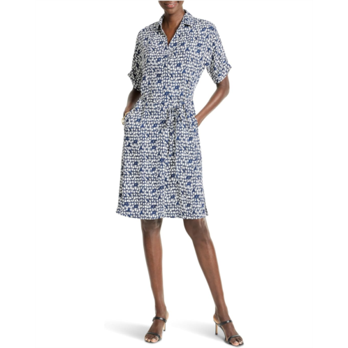 NICZOE Etched Angles Belted Devon Dress