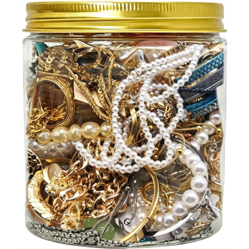 Mystery Jewely Jars Jewely Set Mixed Surprise Jewelry Set Gothic mxedjewely. Light luxury retro style(Random Styles & Sizes)- A Ungue Holiday Git