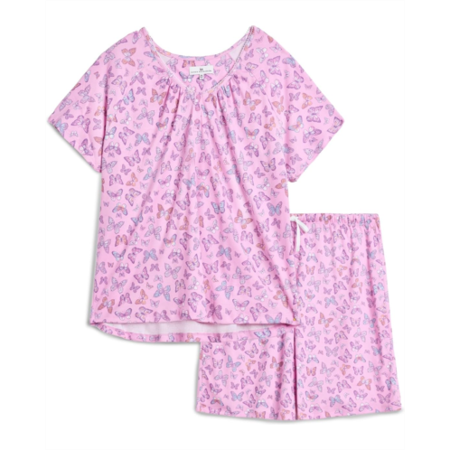 Womens Karen Neuburger Plus Size Short Sleeve Henley Bermuda Short Pajama Set
