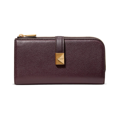 Kate Spade New York Tribeca Pebbled Leather Zip Slim Wallet
