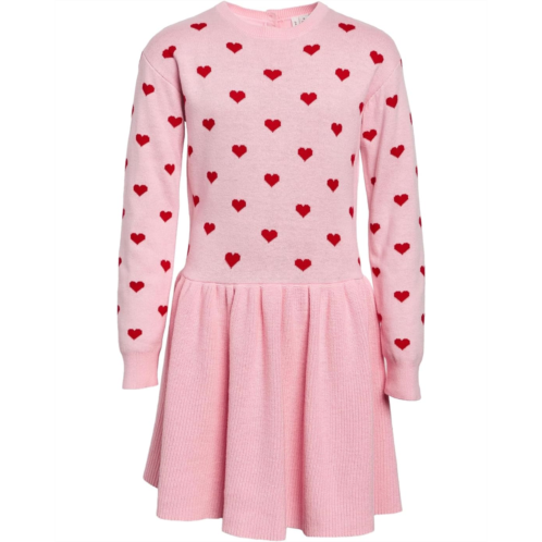 Janie and Jack Heart Sweater Dress (Toddler/Little Kid/Big Kid)