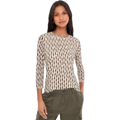 Sanctuary Mesh 3/4 Sleeve Top