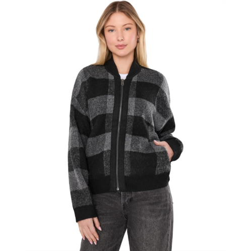 Womens Michael Stars Landon Soft Bomber Jacket