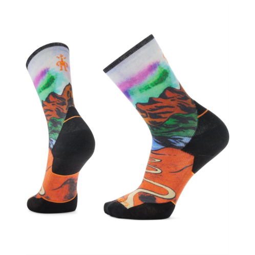 Smartwool Trail Run Targeted Cushion Singletrack Print Crew Socks